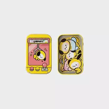 Line Friends BT21 CHIMMY Mini Ni Tin Case Набор наклеек