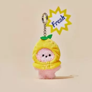 LINE FRIENDS Брелок для ключей BT21 COOKY Mini Mini Lemon Fruit Doll