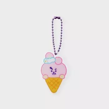 LINE FRIENDS Брелок BT21 COOKY ON THE CLOUD Edition с линзовидным узором
