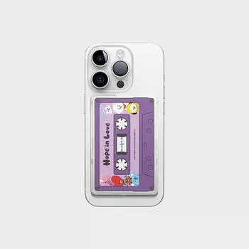 Line Friends BT21 Hop In Rub Elago MagSafe Clear Card Pocket