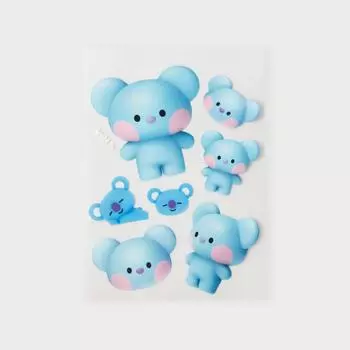 Line Friends BT21 KOYA Большая и маленькая съемная наклейка