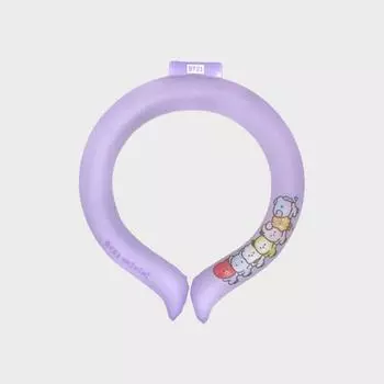 Line Friends BT21 Мини-фиолетовый шейный ремешок Ice Cool (M)
