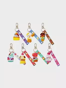 LINE FRIENDS Брелок для ключей BT21 Minini с акриловым ремешком