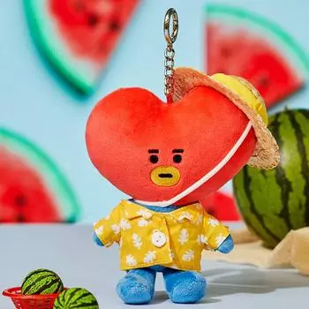 Line Friends BT21 TATA Summer Rain Doll Keyring