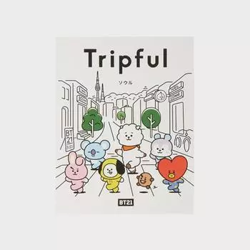 Line Friends BT21 Trippool Путеводитель по Сеулу (японский язык)