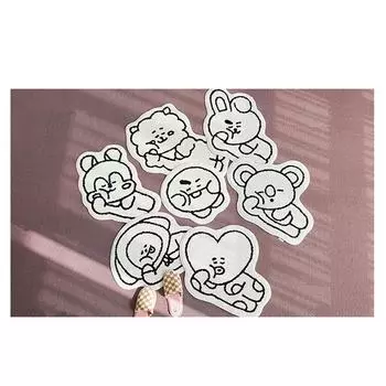 Line Friends BT21 Уютный домашний коврик (7 вариантов) COOKY
