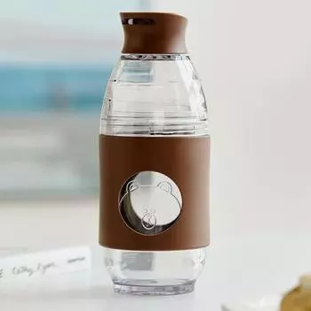 Line Friends Carplano Коричневый стакан Gobrew для капельниц (500мл)