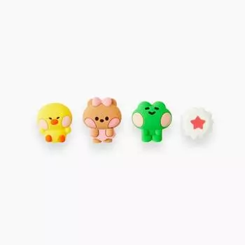 Line Friends Collet Minini Salini & Chonini & Lenini Dart Stickon Set