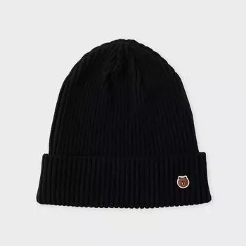 LINE FRIENDS Изготовлено Brown Knit Beanie Black