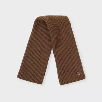 LINE FRIENDS Изготовлено Brown Knit Short Muffler Brown