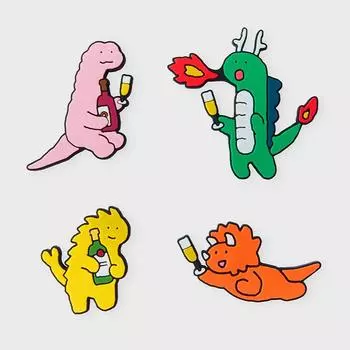 LINE FRIENDS Набор магнитов Joguman DRAGON (4 шт)