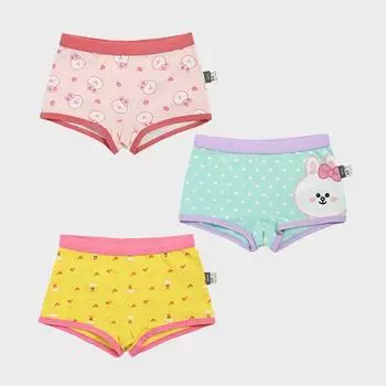 LINE FRIENDS Комплект нижнего белья для девочек Daily Like Kids No. 70 (3 куска)