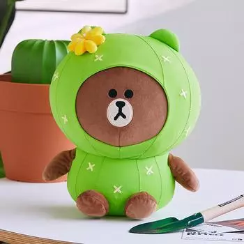 Line Friends Коричневая кукла, чувствительная к холоду