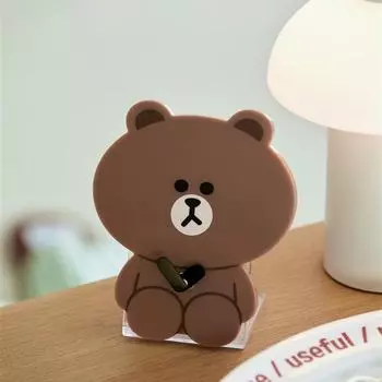 LINE FRIENDS Коричневые настольные часы