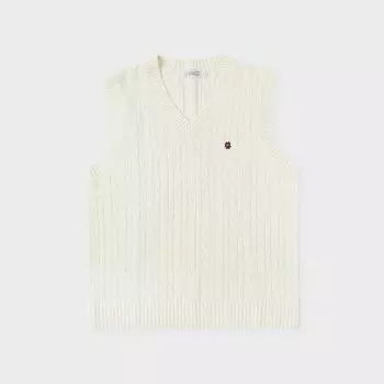 Line Friends Made by Коричневый вязаный жилет цвета слоновой кости (M-L) L