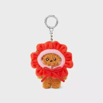 Line Friends Mini Minini Jkokkoni Flower Doll Keyring