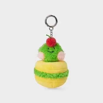 Line Friends Mini Minini Lenini Bakery Cherry Macaron Doll Keyring
