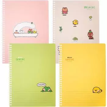 Line Friends Minini Spring Note, случайный цвет, 4 шт.