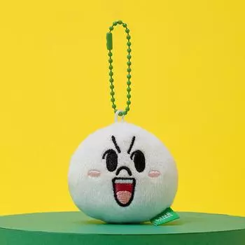 Line Friends Moon Original Plush Face Key Ring