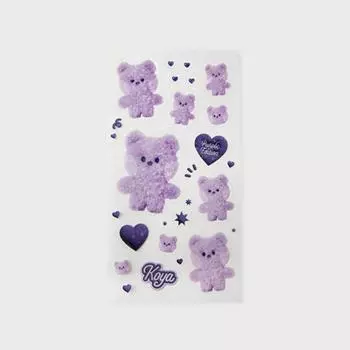 LINE FRIENDS Наклейка на мини-автомобиль BT21 KOYA Purple of Wish Edition