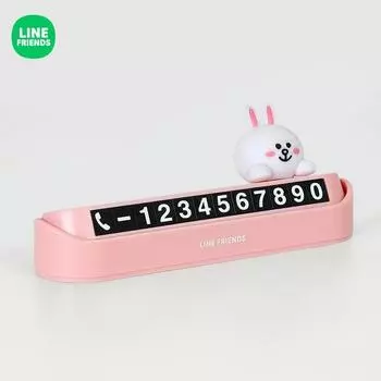 Line Friends Parking Номерной знак Парковка Контактный номер телефона, корейский автомобильный акк