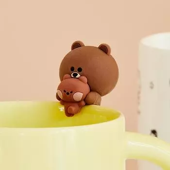 LINE FRIENDS Силиконовая мультифигурка Minini Bnini