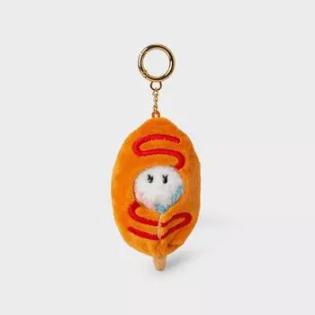 Line Friends TRUZ SOM Mini Minini Hot Dog Snack Doll Keyring