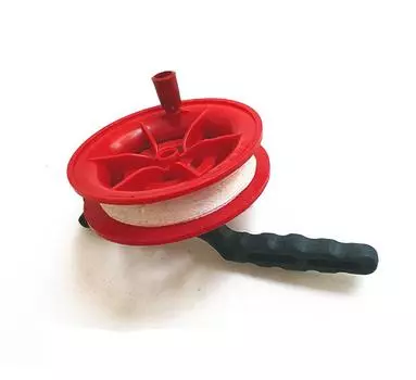 line length 100M Twisted String Line Red Wheel Kite Reel 10x20x5cm