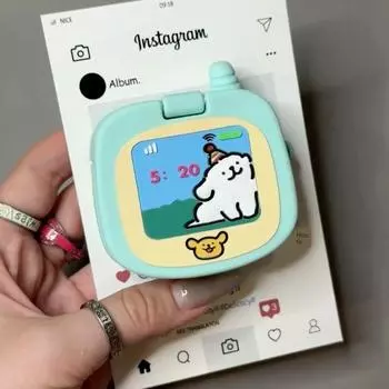 Line Puppy Flip with Mirror Huawei Freebuds Pro4 Protective Case for Huawei Freebuds6i/SE3/4E/5i/Pro3 Bluetooth Earbuds Case Huawei Freeclip Ear Clip Huawei FreeBuds 4i Mint Green Line puppy [flip]]