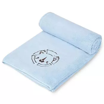 LINECY Pet Super Large Dog Quick Luxury Large Light 1 Piece Towel, Absorbent, Thick, 70cmx130cm, Microfiber, Drying, Antibacterial, Bath, Size, Blue,