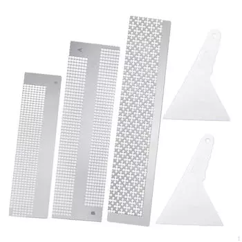 Линейка для алмазной живописи, сетка из нержавеющей стали, линейка для рисования своими руками, пустые сетки, 2 шт.