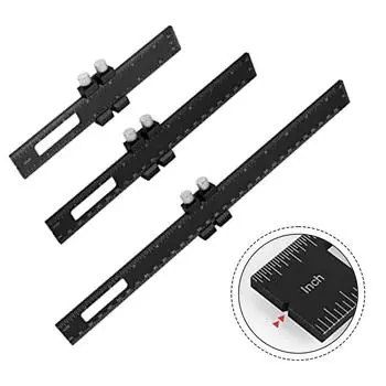 Линейка для деревообработки Т-образная линейка для разметки линейка из алюминиевого сплава с Т-образной направляющей металлические ограничители прецизионный измерительный инструмент