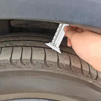 Линейка для измерения глубины шин, измеритель резьбы, портативный, универсальный, компактная деталь, штангенциркуль