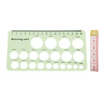 Линейка для измерения сосков у матерей, гибкий силиконовый измерительный инструмент для груди с мягкой лентой 1,5 м светло-зеленый