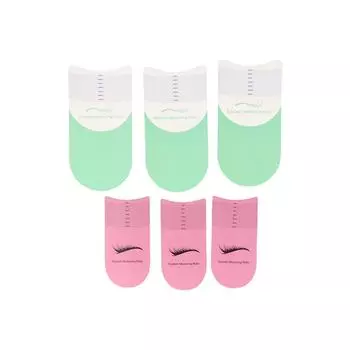 Линейка для измерения степени завивки ресниц Линейка для трафаретов для ресниц Инструменты для бровей Линейка для измерения длины ресниц green-3pcs