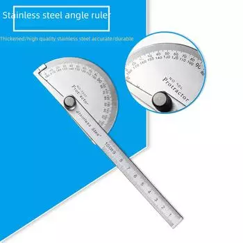 Линейка для измерения угла полукруга 180° из нержавеющей стали, 100 мм 10cm 180 degrees