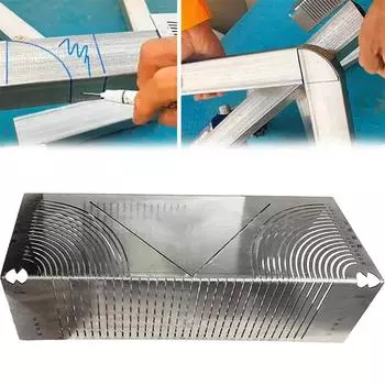 Линейка для измерения угла Precisionflex из алюминиевого сплава, многофункциональная линейка для дуговой разметки, линейка для маркировки, сварки и резки труб