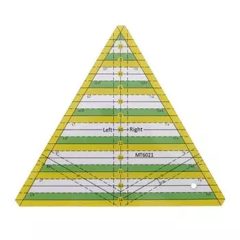 Линейка для квилтинга Акриловая линейка для квилтинга для легкой и точной резки ткани Треугольник бумаги для квилтинга, шитья и поделок