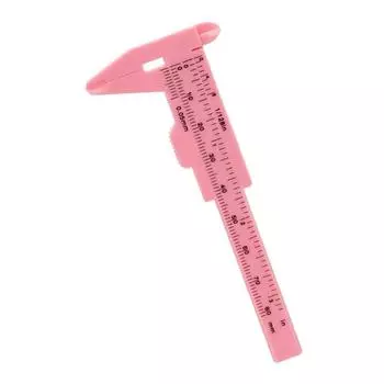 Линейка для позиционирования бровей, татуировка, линейка для бровей, линейка для рисования, измерение бровей, линейка для бровей, пластиковый штангенциркуль 80 мм розовый