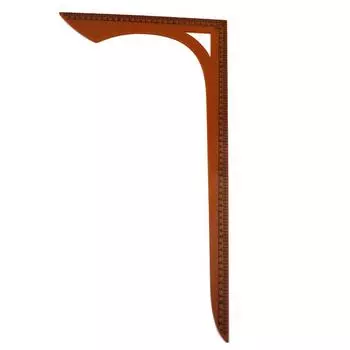 Линейка для резки одежды в стиле пэчворк с двойной шкалой L-образная линейка для шитья и рисования 55.5*30.7CM