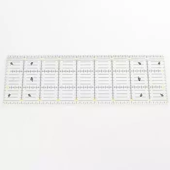 Линейка для резки ткани, толщина 45 см * 15 см, толщина 3 мм, двухцветная, большая прямоугольная швейная линейка