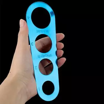 Линейка для спагетти, полировка, консервант, инструмент для измерения макаронных изделий из нержавеющей стали 430, измерительная линейка, не тратьте еду впустую, прочная серебряный