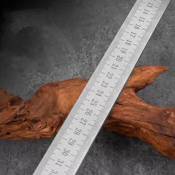 Линейка из нержавеющей стали, металлический измерительный инструмент, устойчивый к ржавчине, легкие измерения для