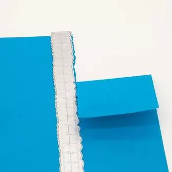 Линейка Металлический Вырубной Штанцевый Креативный Неправильный Форма Тиснение Трафареты 21.4x2.5cm