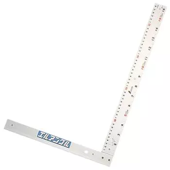 Линейка направляющая для дисковой пилы Shinwa Sokutei L-образная без ручки 50 см 77858 белый