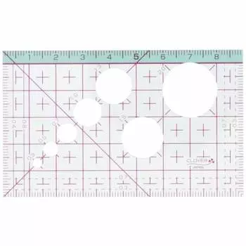 Линейка типа «Кловер» 5,5 x 9 см, толщина 1 мм CL25-042