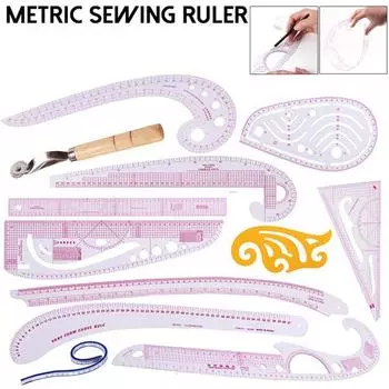 Линейки для резки французской кривой, линейка, швейные инструменты, аксессуары, измерительный набор для рисования, мерка для рисования, рукав, рукоятка, аксессуары для шитья своими руками, HMM 7pcs/set