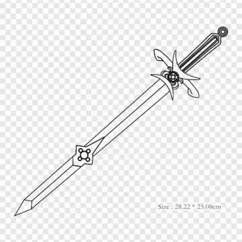 Линейные художественные нашивки Асуна Кирито с утюгом для одежды, наклейки с аппликациями на одежду, термочувствительная нашивка на заказ