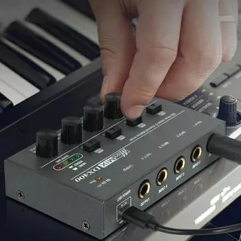 Линейный микшер на 4/6/8 каналов, простое управление, стереофонический аудиомикшер TYPE-C 5 В 2 А с отдельными регуляторами громкости, басовый микшер для микширования сабвуферов