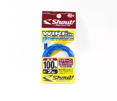 Линейный провод Shout 428-WB Assist PE весом 100 фунтов, 2 метра (0059)